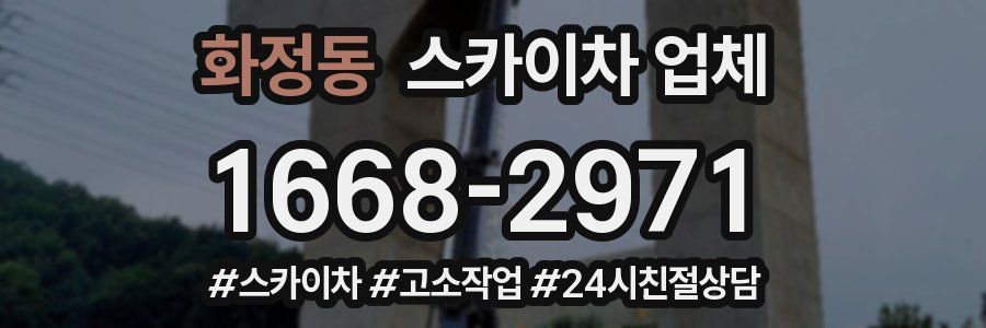 화정동 스카이차 업체