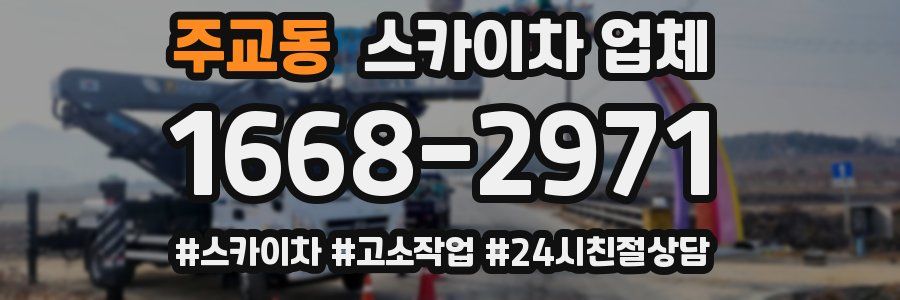 주교동 스카이차 업체