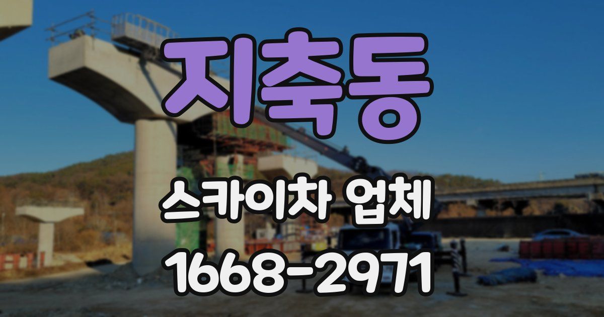 지축동 스카이차 업체