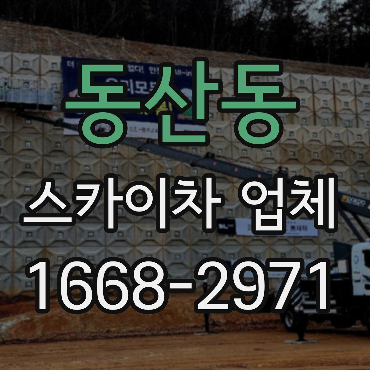 동산동 스카이차 업체