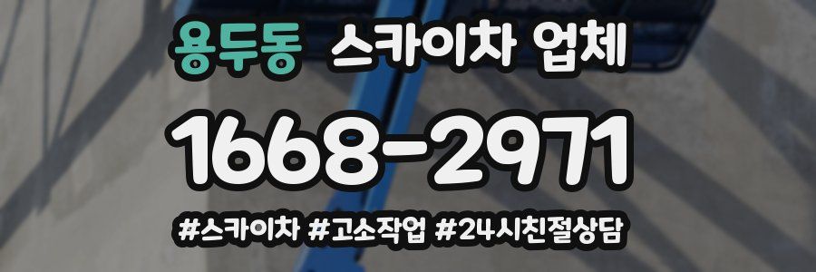 용두동 스카이차 업체