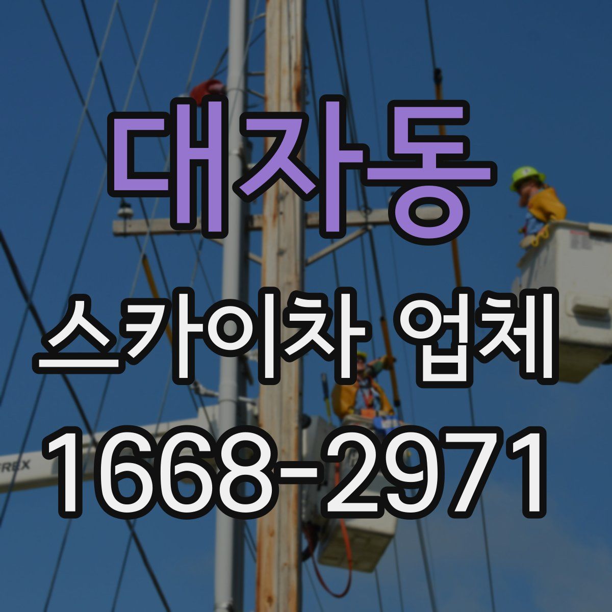 대자동 스카이차 업체