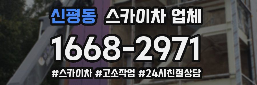 신평동 스카이차 업체