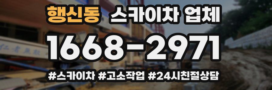행신동 스카이차 업체