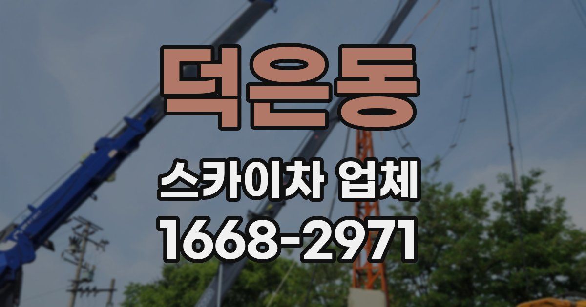 덕은동 스카이차 업체