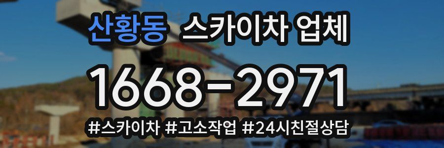 산황동 스카이차 업체