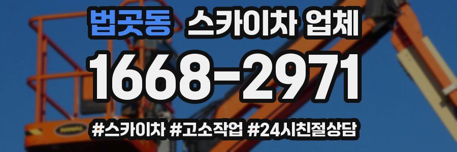 법곳동 스카이차 업체