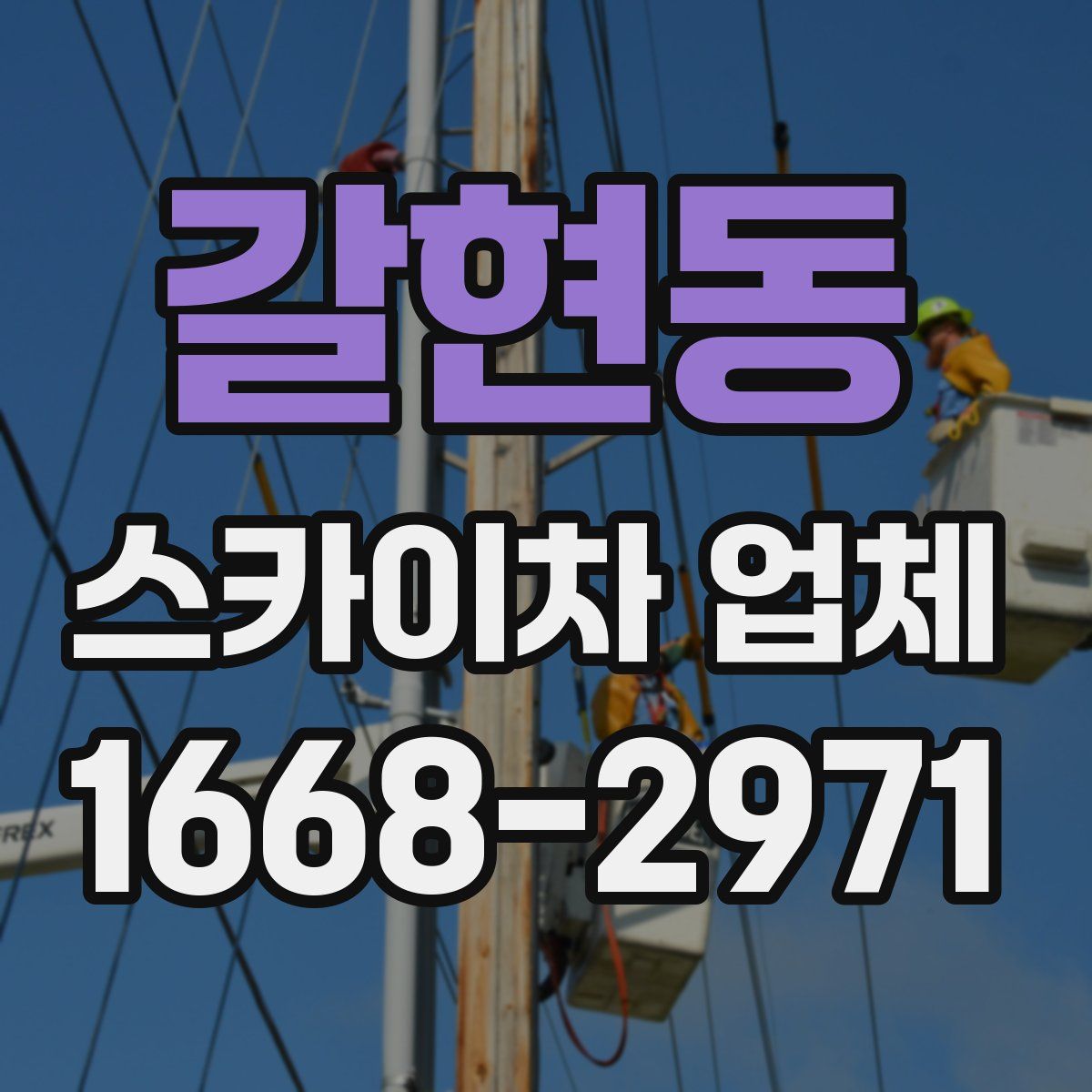 갈현동 스카이차 업체