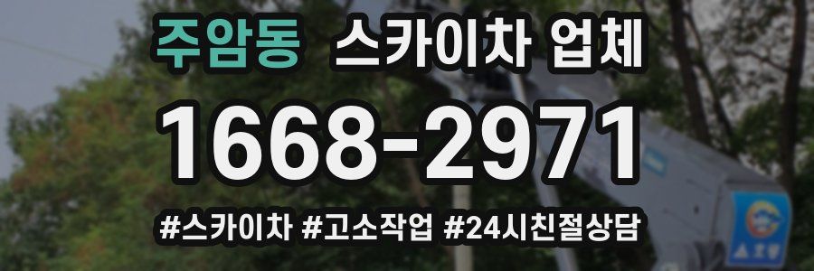 주암동 스카이차 업체