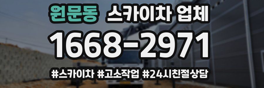 원문동 스카이차 업체