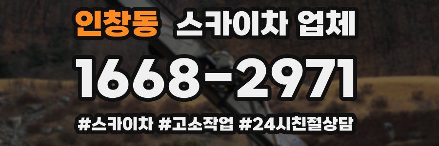 인창동 스카이차 업체