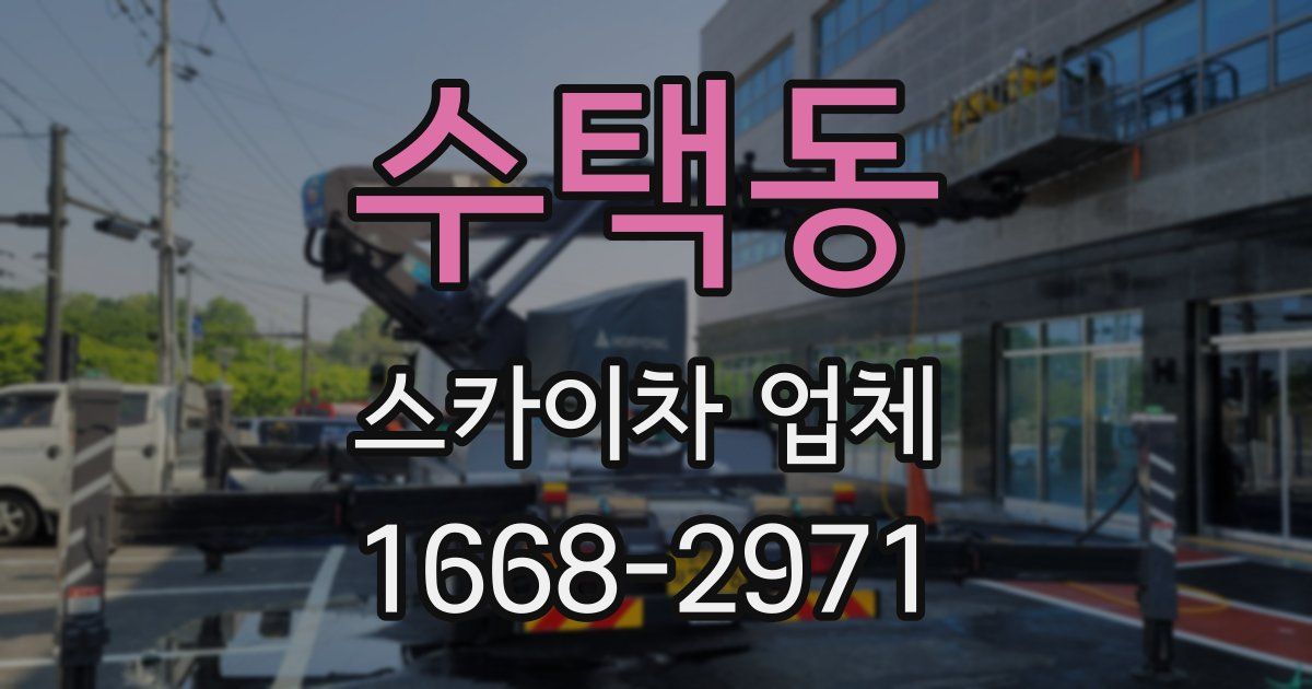 수택동 스카이차 업체