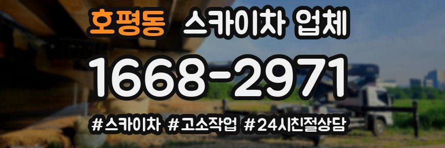 호평동 스카이차 업체