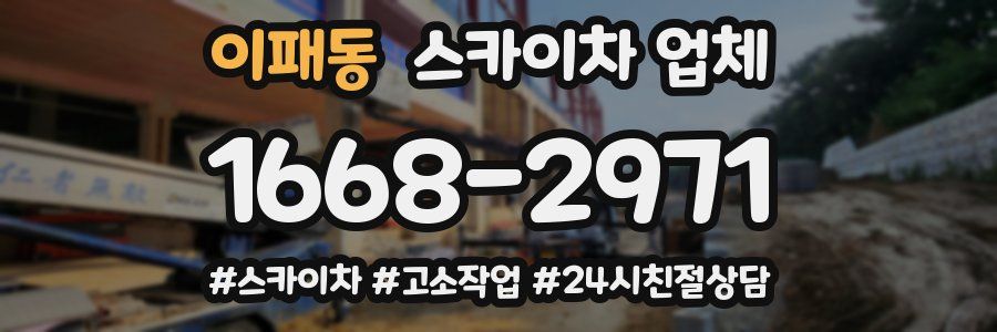 이패동 스카이차 업체