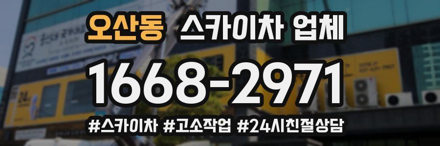 오산동 스카이차 업체