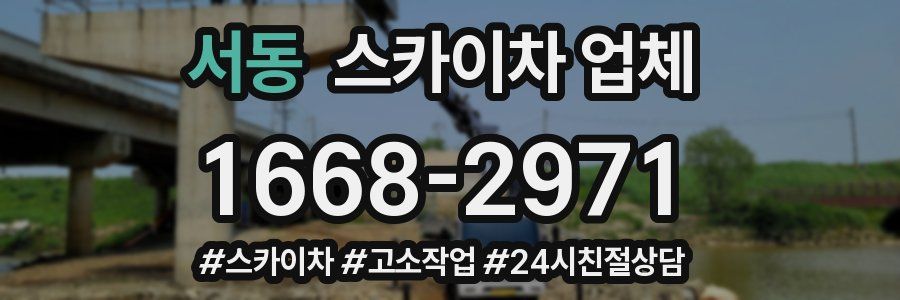 서동 스카이차 업체