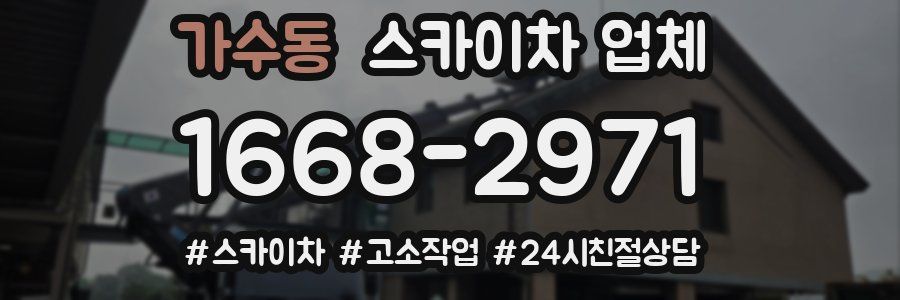 가수동 스카이차 업체