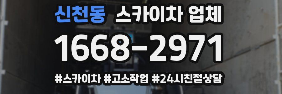 신천동 스카이차 업체