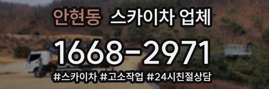 안현동 스카이차 업체