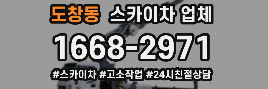 도창동 스카이차 업체