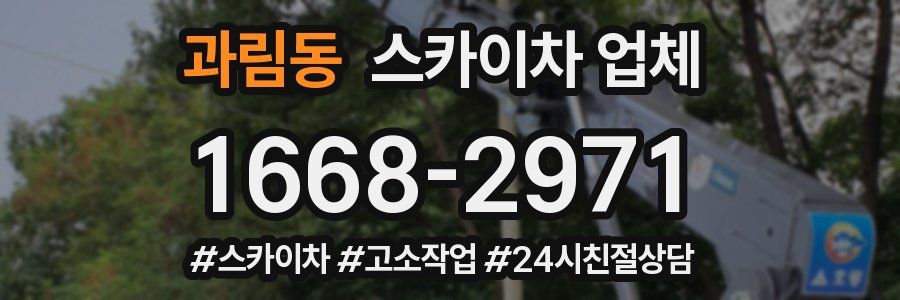 과림동 스카이차 업체