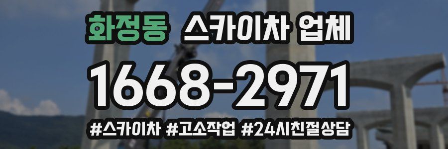 화정동 스카이차 업체
