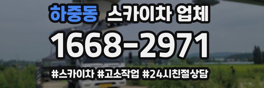 하중동 스카이차 업체