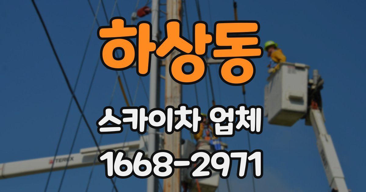 하상동 스카이차 업체