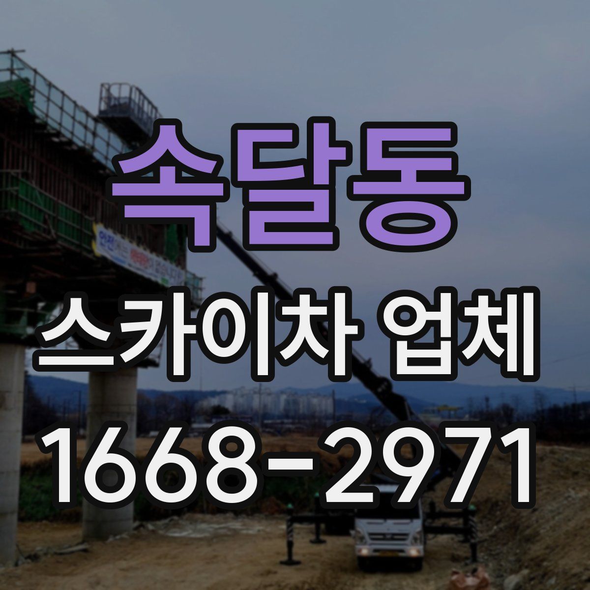 속달동 스카이차 업체