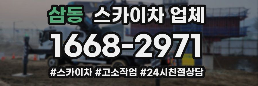 삼동 스카이차 업체