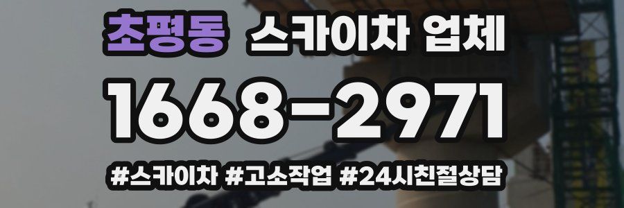 초평동 스카이차 업체