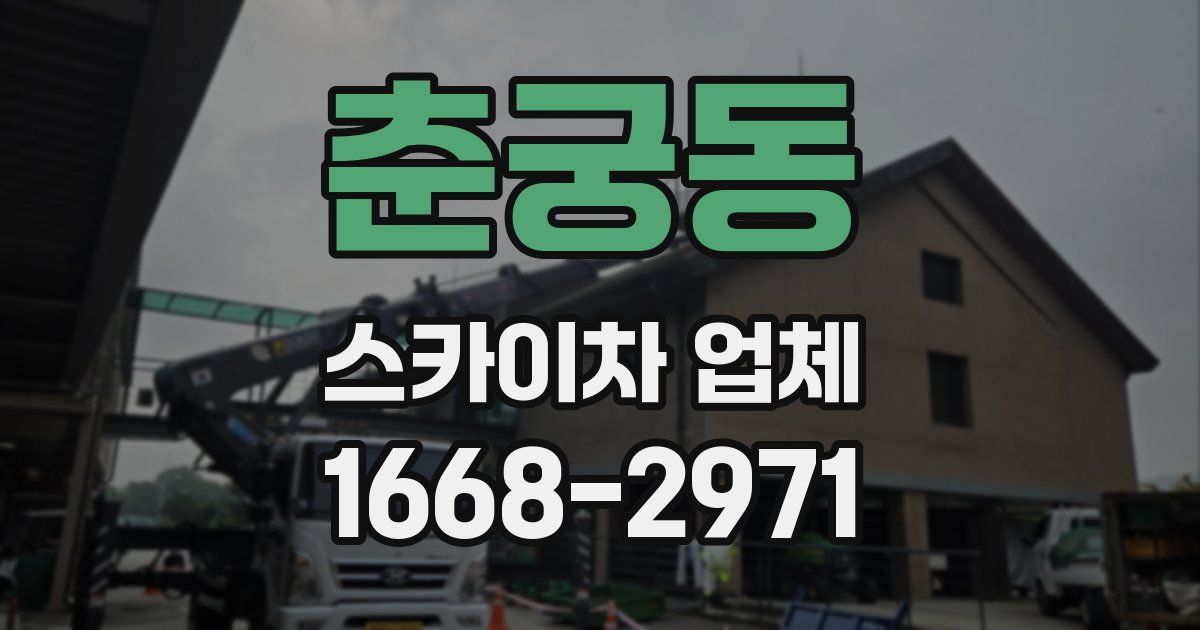 춘궁동 스카이차 업체
