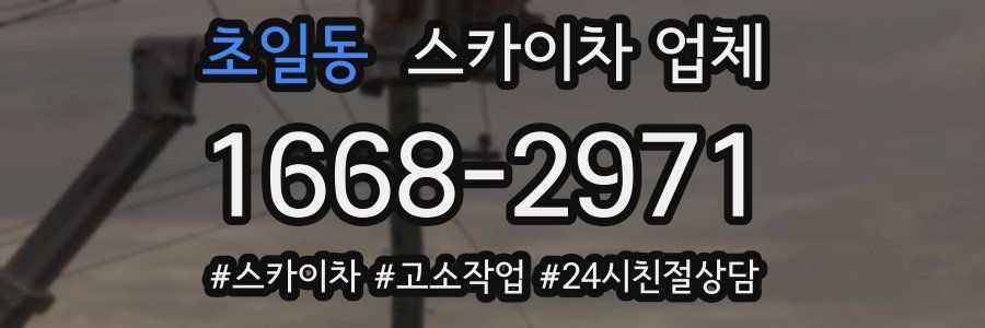 초일동 스카이차 업체