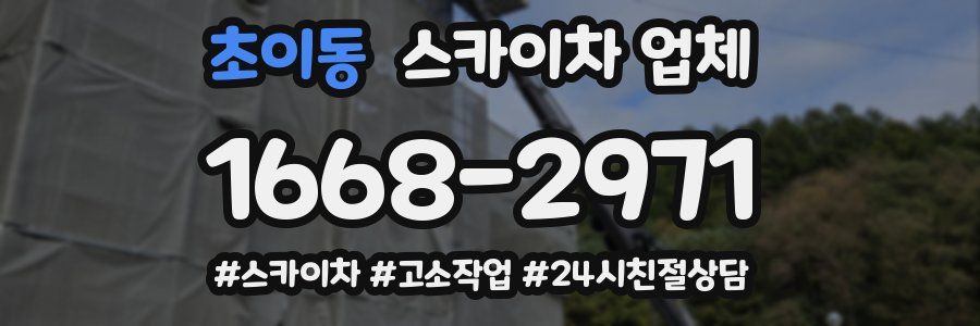 초이동 스카이차 업체