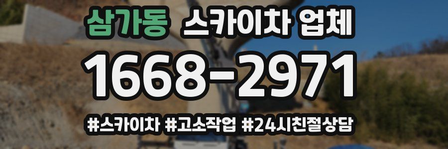 삼가동 스카이차 업체