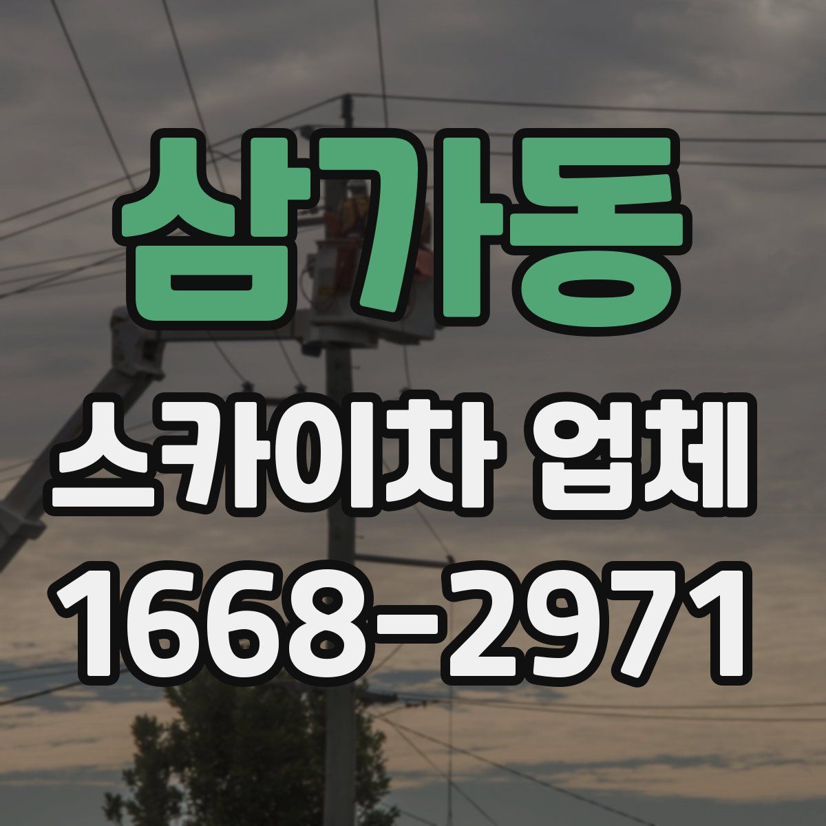 삼가동 스카이차 업체