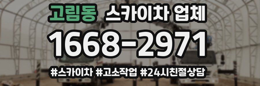 고림동 스카이차 업체