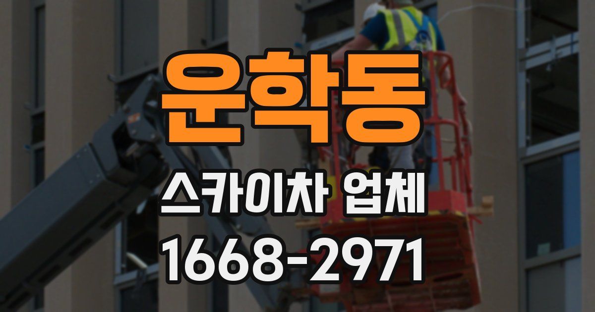 운학동 스카이차 업체