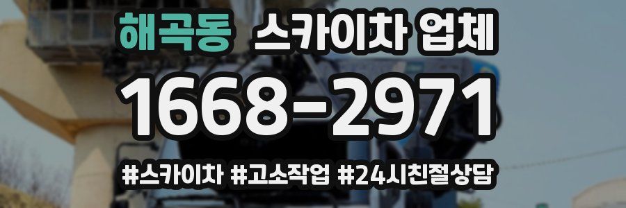 해곡동 스카이차 업체