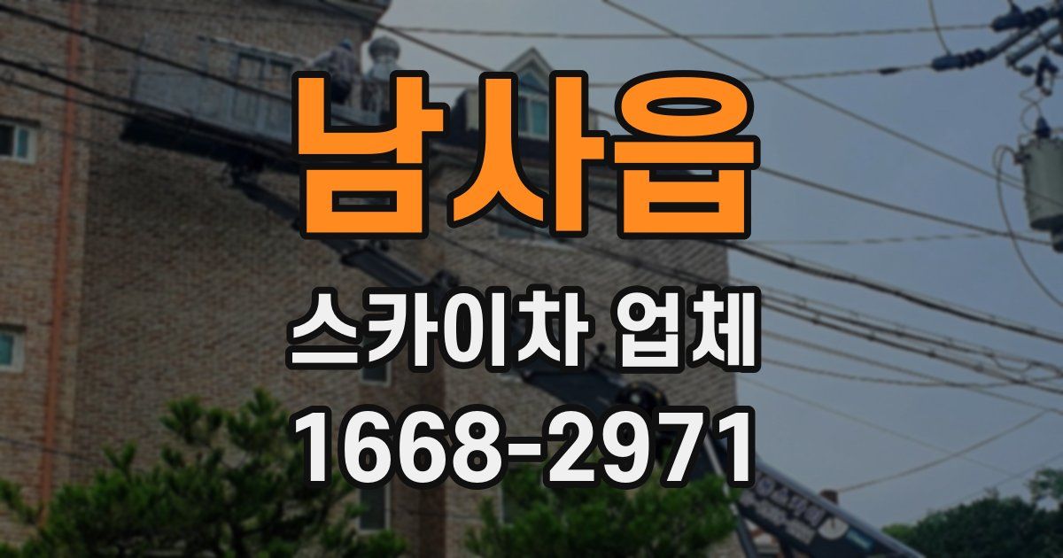 남사읍 스카이차 업체