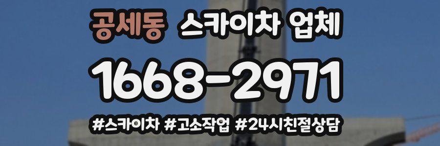공세동 스카이차 업체
