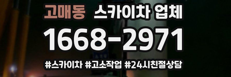 고매동 스카이차 업체