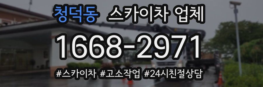 청덕동 스카이차 업체