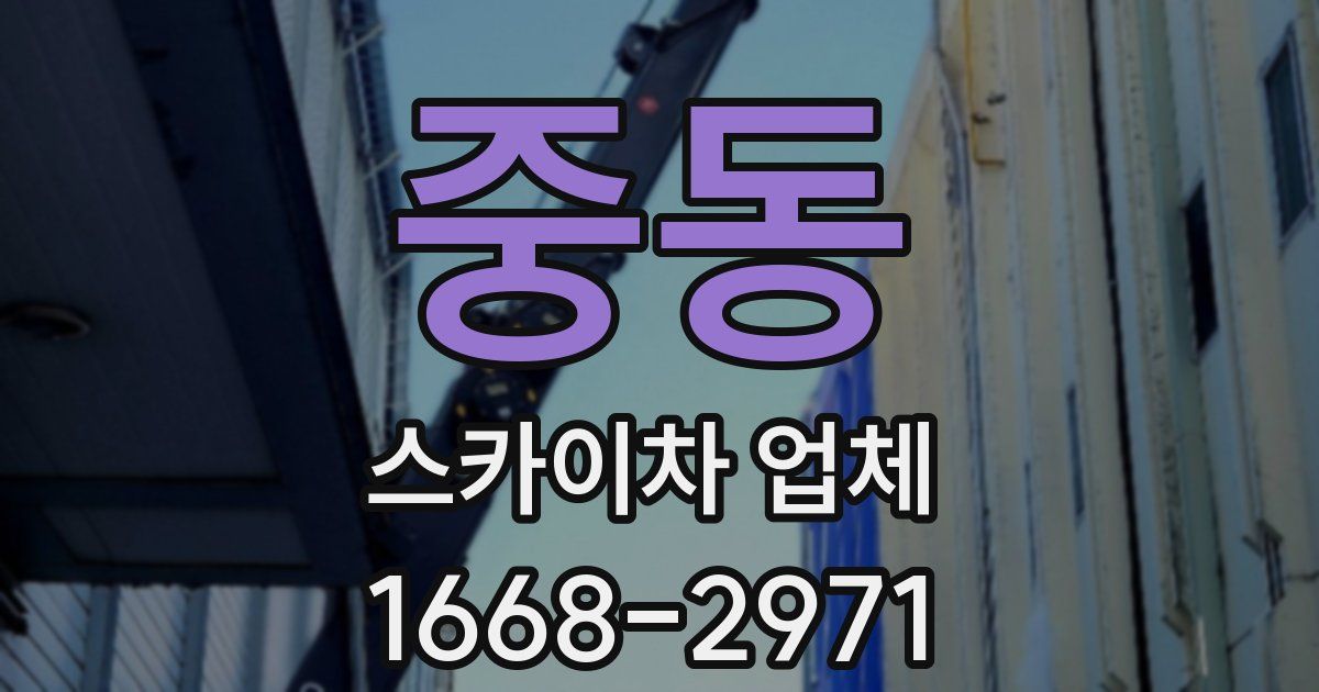 중동 스카이차 업체
