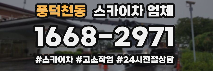 풍덕천동 스카이차 업체