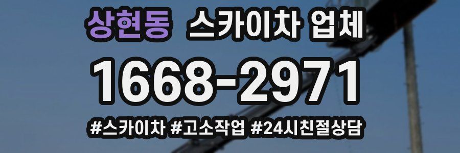 상현동 스카이차 업체