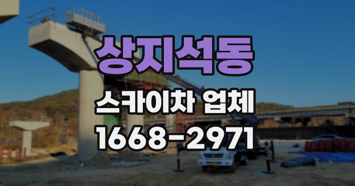 상지석동 스카이차 업체