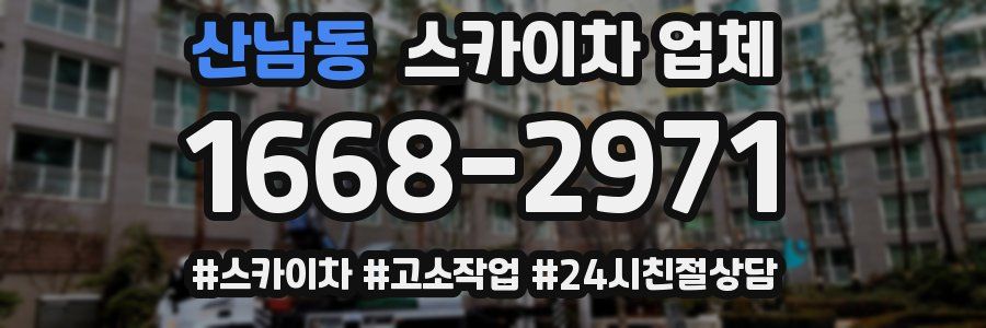 산남동 스카이차 업체