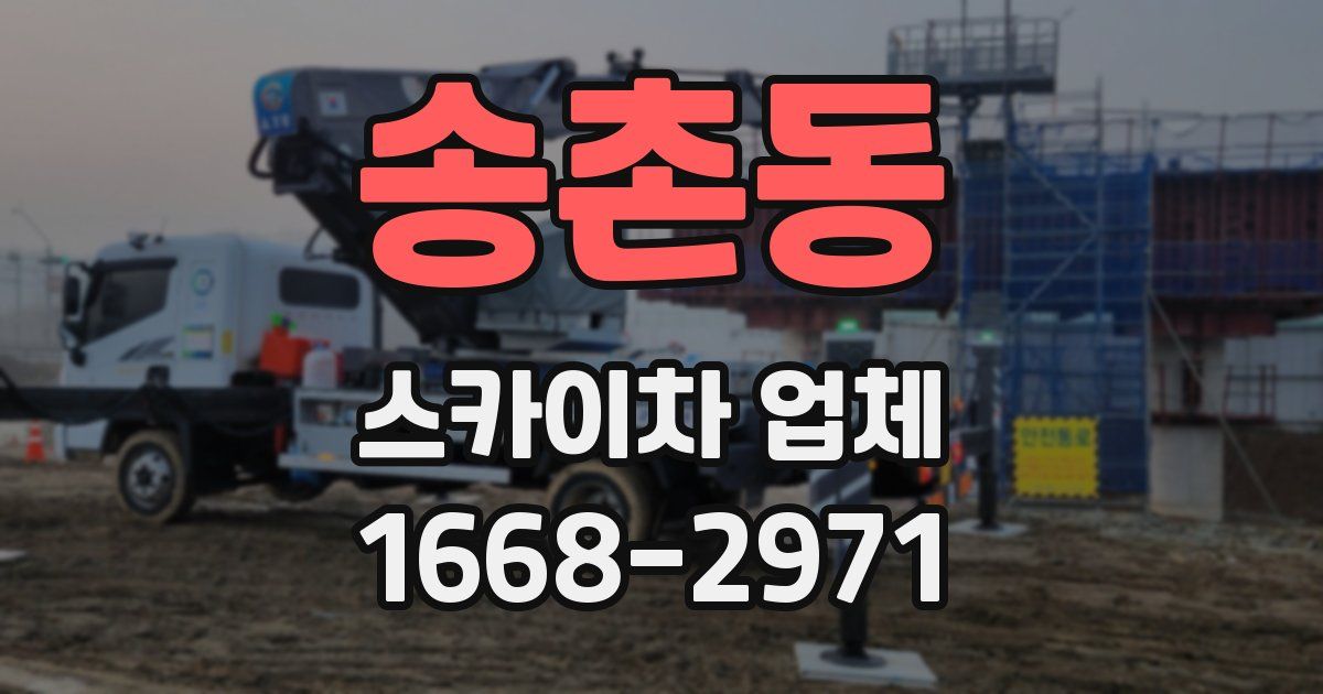 송촌동 스카이차 업체
