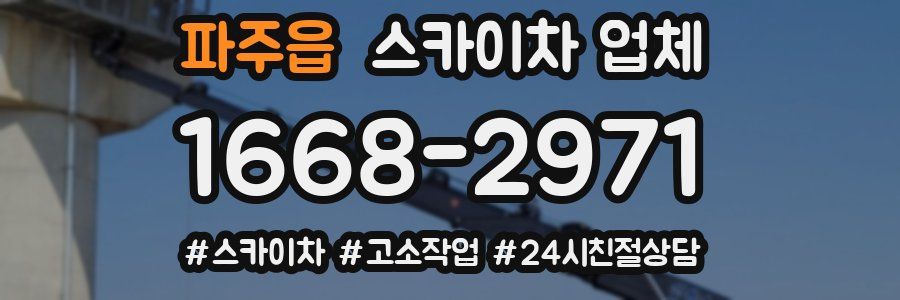 파주읍 스카이차 업체